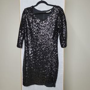 NWTs BB Dackota sequin dress cocktail Black size L